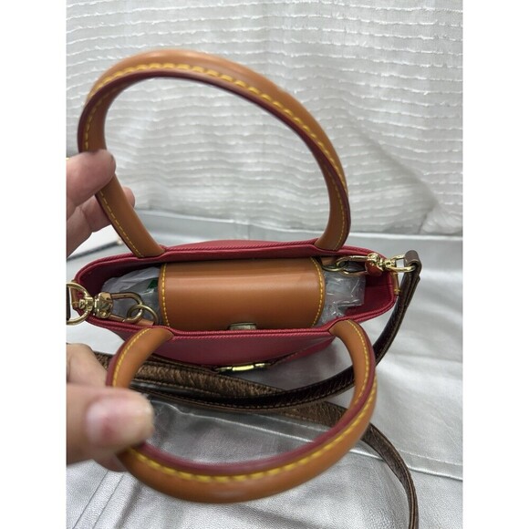 Tommy Hilfiger RED MINI CLUTCH HANDBAG PURSE VINTAGE - Picture 3 of 13